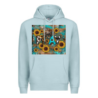 Blue Mist just pray Premium Hoodie - RanaPortraitStore