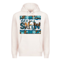 Pale Pink let it snow Premium Hoodie - RanaPortraitStore