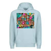 Blue Mist pet groomer Premium Hoodie - RanaPortraitStore
