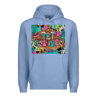 Colony Blue pet groomer Premium Hoodie - RanaPortraitStore