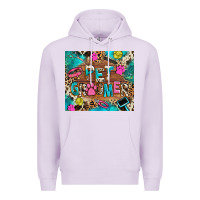 Lilac pet groomer Premium Hoodie - RanaPortraitStore