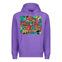 Purple pet groomer Premium Hoodie - RanaPortraitStore