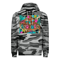 Slate Camo pet groomer Premium Hoodie - RanaPortraitStore