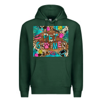 Sports Green pet groomer Premium Hoodie - RanaPortraitStore