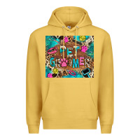 Antique Gold pet groomer Premium Hoodie - RanaPortraitStore