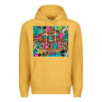 Mustard pet groomer Premium Hoodie - RanaPortraitStore