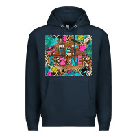 Navy pet groomer Premium Hoodie - RanaPortraitStore