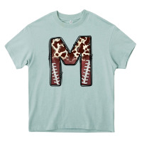 Arona name footballcow print letter m Heavy Core Tee - CowhideDigitalArt