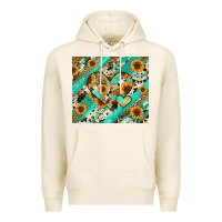 Tofu leopard sunflower hearts Premium Hoodie - RanaPortraitStore