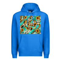True Royal leopard sunflower hearts Premium Hoodie - RanaPortraitStore