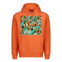 Carrot leopard sunflower hearts Premium Hoodie - RanaPortraitStore