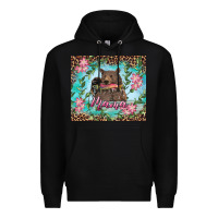 Black mama bear haunting fish floral Premium Hoodie - RanaPortraitStore