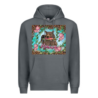 Rock mama bear haunting fish floral Premium Hoodie - RanaPortraitStore
