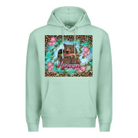 Seafoam mama bear haunting fish floral Premium Hoodie - RanaPortraitStore