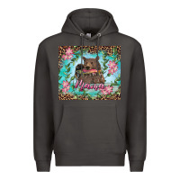 Smoke mama bear haunting fish floral Premium Hoodie - RanaPortraitStore