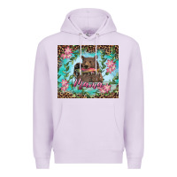 Lilac mama bear haunting fish floral Premium Hoodie - RanaPortraitStore