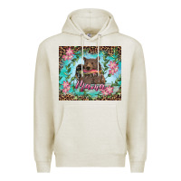 Oatmeal Heather mama bear haunting fish floral Premium Hoodie - RanaPortraitStore