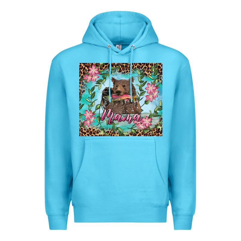 Mama Bear Haunting Fish Floral Premium Hoodie by RanaPortraitStore | Teevron