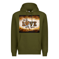 Army Green love of the tigers Premium Hoodie - RanaPortraitStore