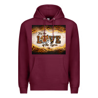 Burgundy love of the tigers Premium Hoodie - RanaPortraitStore