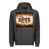 Charcoal Heather love of the tigers Premium Hoodie - RanaPortraitStore