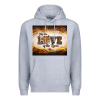 Heather Grey love of the tigers Premium Hoodie - RanaPortraitStore