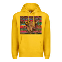 Lemon serape leopard turquoise sunflowers cow Premium Hoodie - RanaPortraitStore