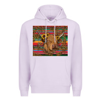 Lilac serape leopard turquoise sunflowers cow Premium Hoodie - RanaPortraitStore