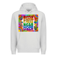 Dove Grey pride lgbtq Premium Hoodie - RanaPortraitStore
