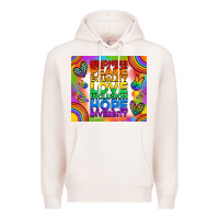 Pale Pink pride lgbtq Premium Hoodie - RanaPortraitStore
