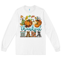 White thankful mama Long Sleeve Tee - BarkalooDesign