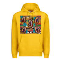 Lemon serape gemstone glitter cowhide lady of guadalupe Premium Hoodie - RanaPortraitStore