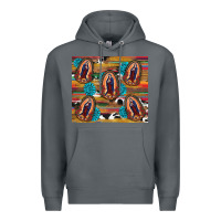 Rock serape gemstone glitter cowhide lady of guadalupe Premium Hoodie - RanaPortraitStore