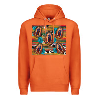 Carrot serape gemstone glitter cowhide lady of guadalupe Premium Hoodie - RanaPortraitStore