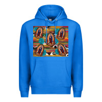 True Royal serape gemstone glitter cowhide lady of guadalupe Premium Hoodie - RanaPortraitStore