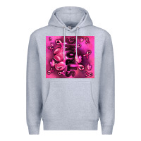 Heather Grey strong breast cancer Premium Hoodie - RanaPortraitStore