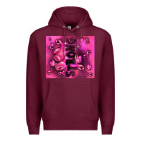 Burgundy strong breast cancer Premium Hoodie - RanaPortraitStore
