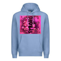 Colony Blue strong breast cancer Premium Hoodie - RanaPortraitStore
