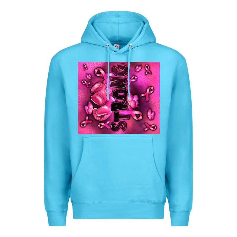 Strong Breast Cancer Premium Hoodie by RanaPortraitStore | Teevron