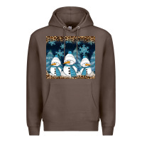Coffee snowman winter Premium Hoodie - RanaPortraitStore