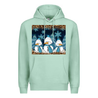 Seafoam snowman winter Premium Hoodie - RanaPortraitStore