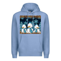 Colony Blue snowman winter Premium Hoodie - RanaPortraitStore
