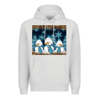 Dove Grey snowman winter Premium Hoodie - RanaPortraitStore