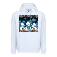 White snowman winter Premium Hoodie - RanaPortraitStore
