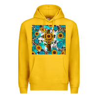 Lemon sunflower cross cowhide gemstones Premium Hoodie - RanaPortraitStore