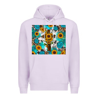 Lilac sunflower cross cowhide gemstones Premium Hoodie - RanaPortraitStore
