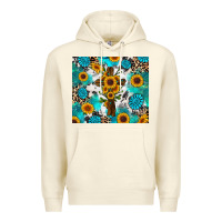 Sandshell sunflower cross cowhide gemstones Premium Hoodie - RanaPortraitStore