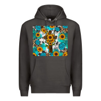 Smoke sunflower cross cowhide gemstones Premium Hoodie - RanaPortraitStore