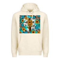 Tofu sunflower cross cowhide gemstones Premium Hoodie - RanaPortraitStore