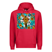 Cardinal sunflower cross cowhide gemstones Premium Hoodie - RanaPortraitStore